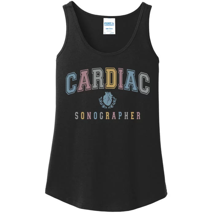 Cardiac Sonographer Ladies Essential Tank