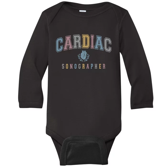 Cardiac Sonographer Baby Long Sleeve Bodysuit