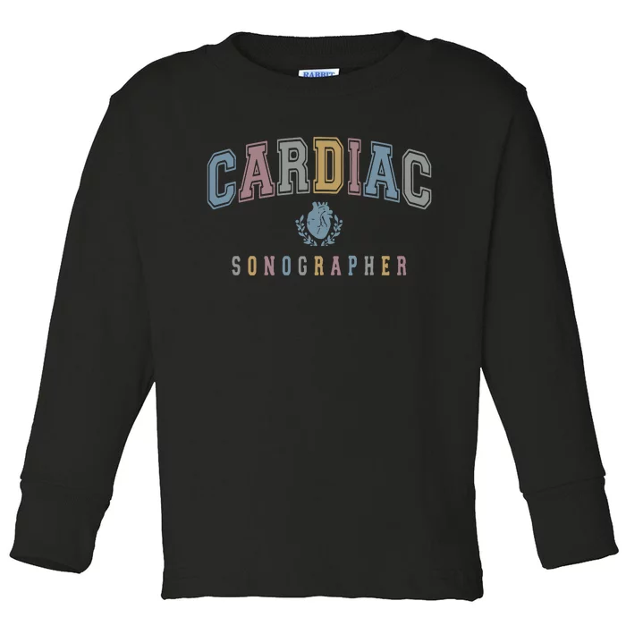 Cardiac Sonographer Toddler Long Sleeve Shirt