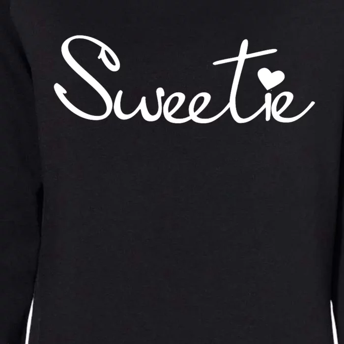 Cute Sweetie Womens California Wash Sweatshirt