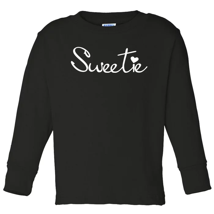 Cute Sweetie Toddler Long Sleeve Shirt