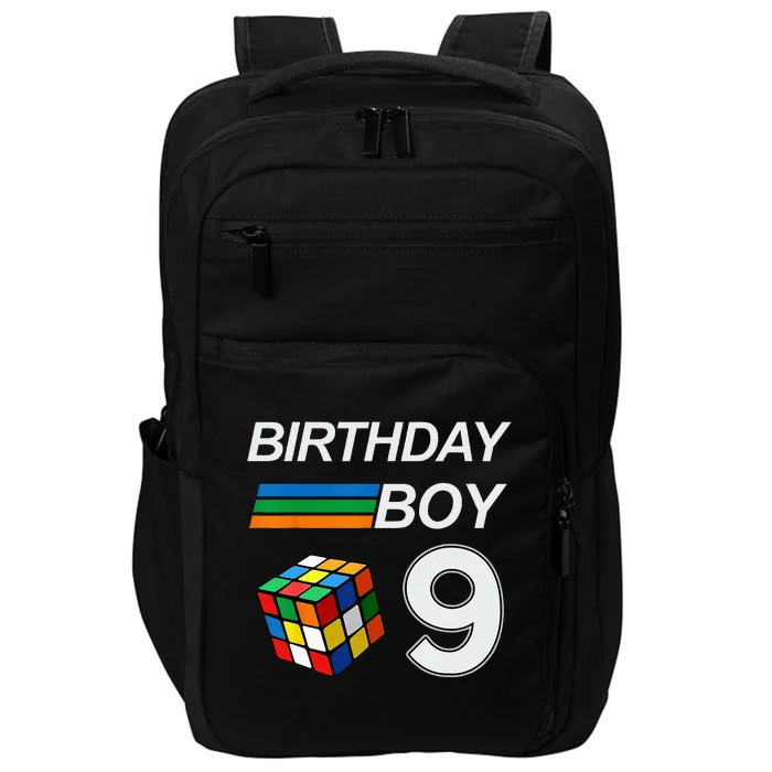 Competitive Speed Cubing 9 Years Old Birthday For Kids Impact Tech Backpack