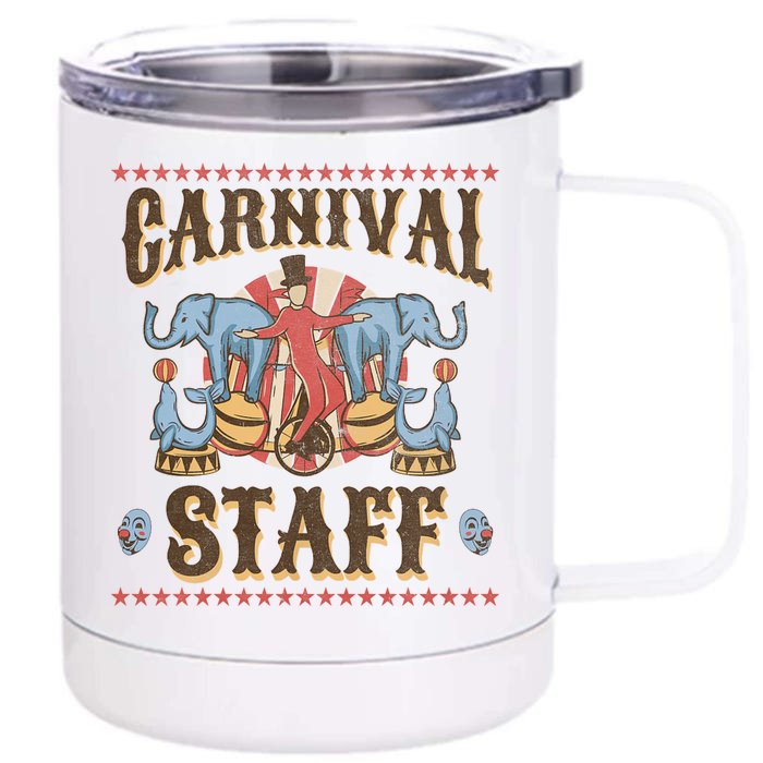 Carnival Staff Carnival Front & Back 12oz Stainless Steel Tumbler Cup