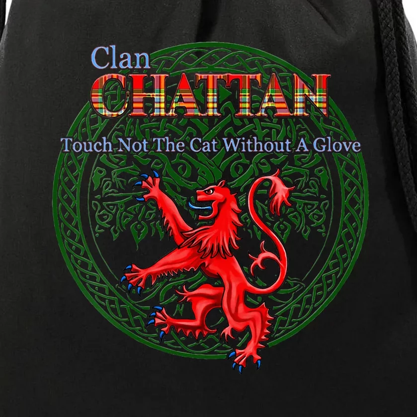 Chattan Scottish Clan Pride Family Motto Drawstring Bag