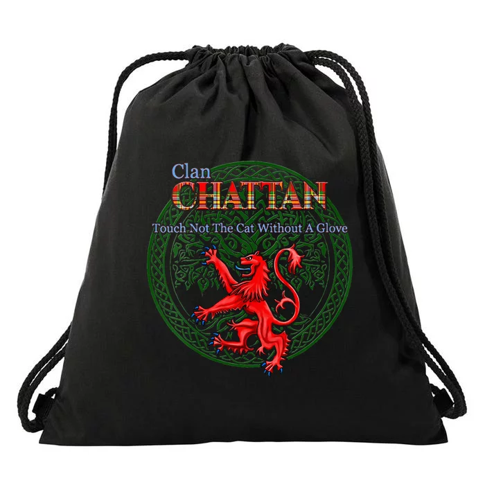 Chattan Scottish Clan Pride Family Motto Drawstring Bag