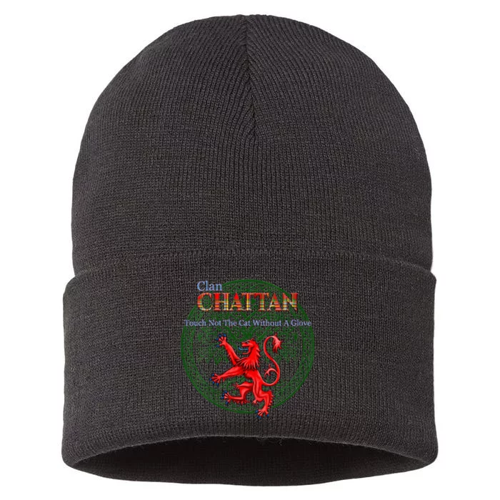 Chattan Scottish Clan Pride Family Motto Sustainable Knit Beanie