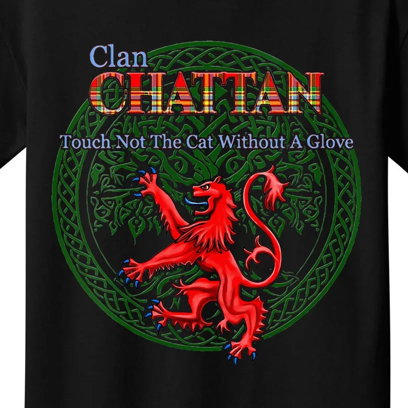 Chattan Scottish Clan Pride Family Motto Kids T-Shirt