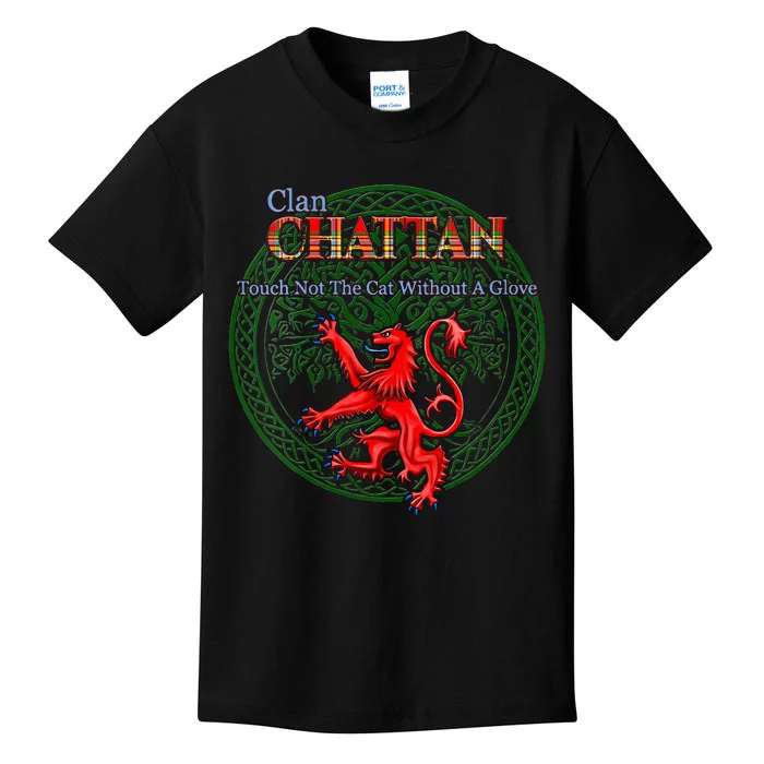 Chattan Scottish Clan Pride Family Motto Kids T-Shirt