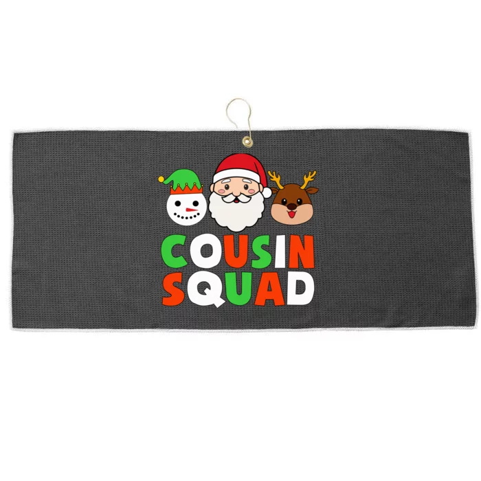 Cousin Squad Christmas Cousin Crew Pajamas Family Kid Xmas Large Microfiber Waffle Golf Towel