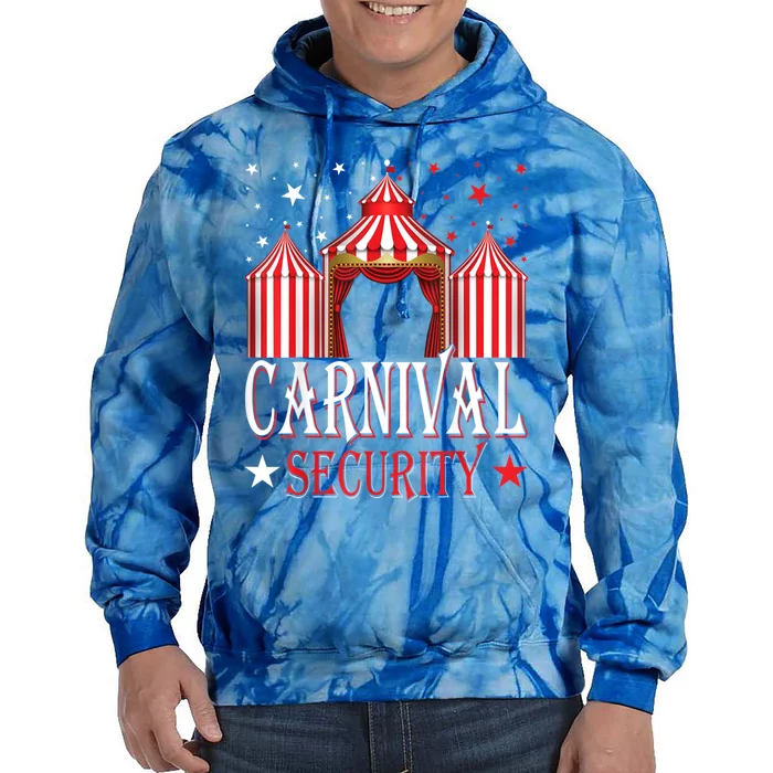 Carnival Security Circus Theme Amusement Park Carnival Party Tie Dye Hoodie