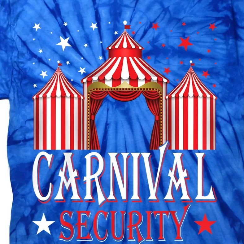 Carnival Security Circus Theme Amusement Park Carnival Party Tie-Dye T-Shirt