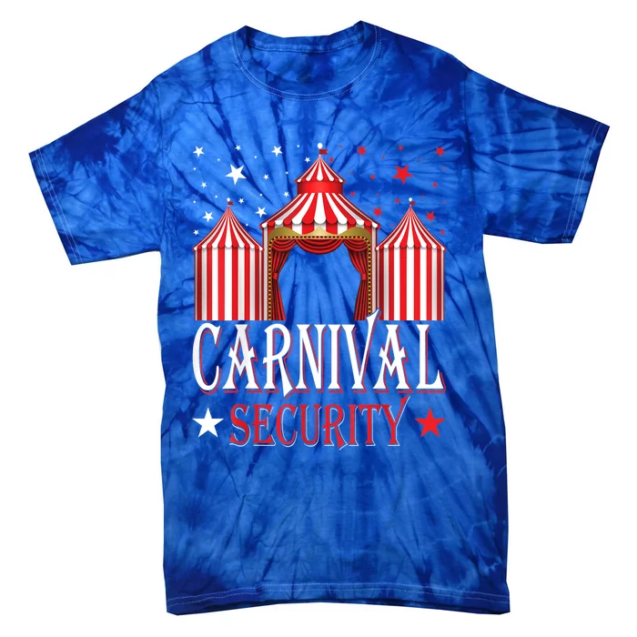 Carnival Security Circus Theme Amusement Park Carnival Party Tie-Dye T-Shirt