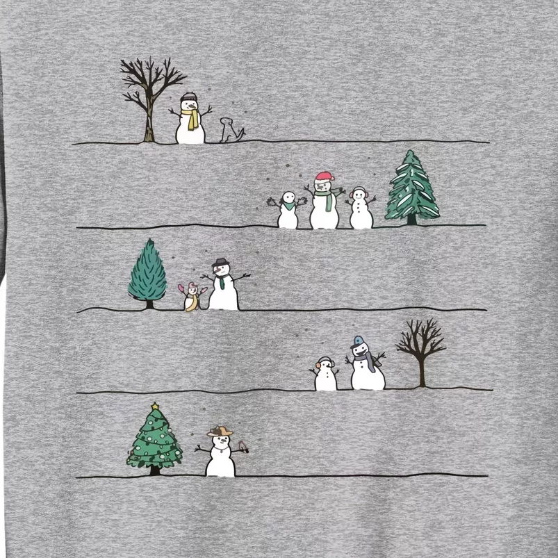 Christmas Snowman Tall Sweatshirt