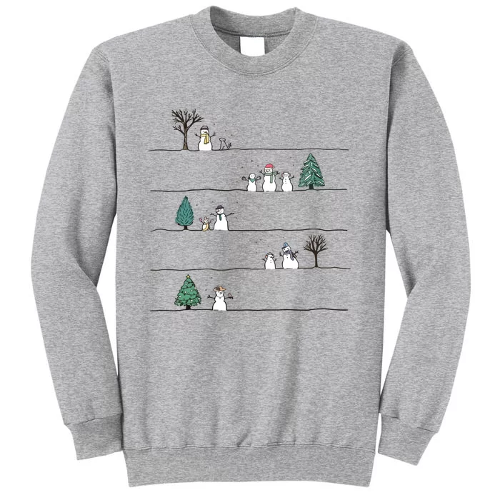 Christmas Snowman Tall Sweatshirt