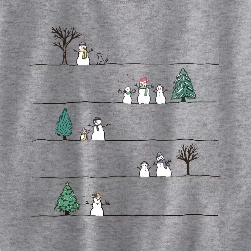 Christmas Snowman Kids Sweatshirt