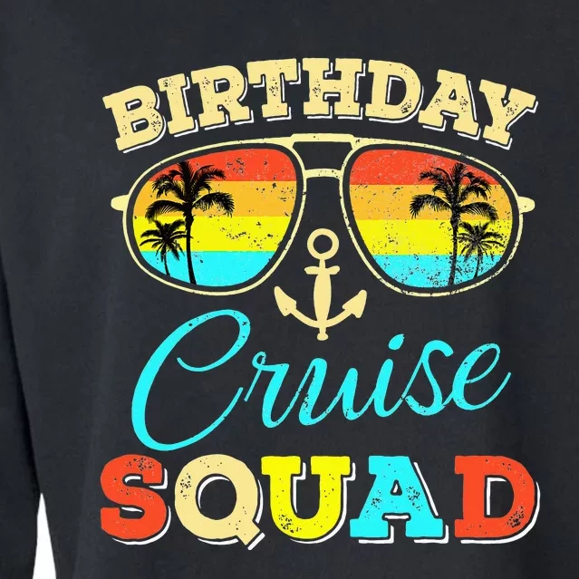 Cruise Squad Cruising Lover Birthday Party Cropped Pullover Crew