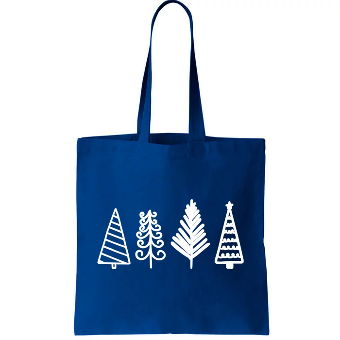 Cute Stick Christmas Tree Design Family Or Group Meaningful Gift Tote Bag