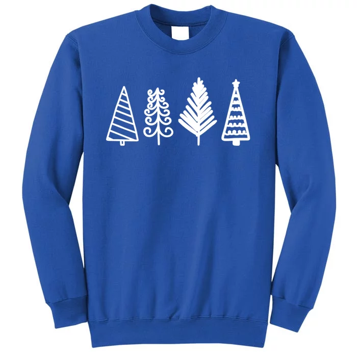 Cute Stick Christmas Tree Design Family Or Group Meaningful Gift Tall Sweatshirt