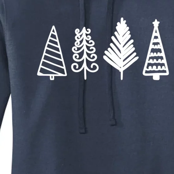 Cute Stick Christmas Tree Design Family Or Group Meaningful Gift Women's Pullover Hoodie