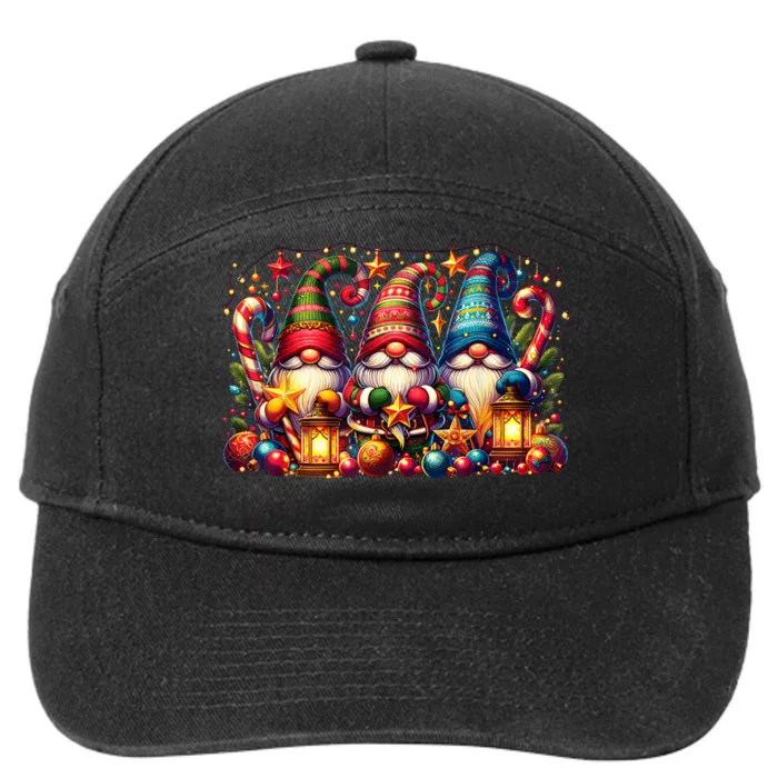 Christmas Shirts Christmas Gnome 7-Panel Snapback Hat