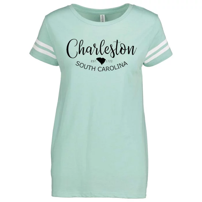 Charleston South Carolina Apparel Charleston SC US City Enza Ladies Jersey Football T-Shirt