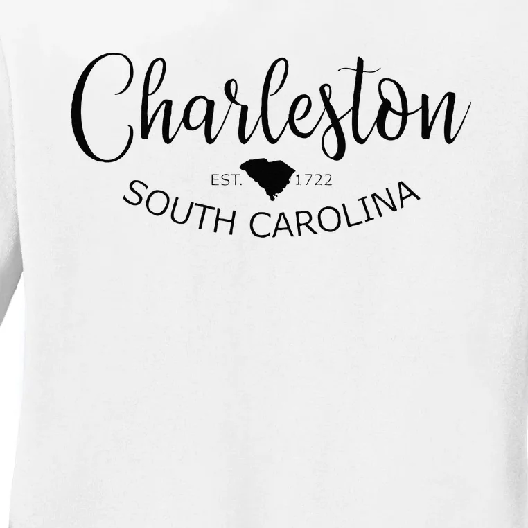 Charleston South Carolina Apparel Charleston SC US City Ladies Long Sleeve Shirt