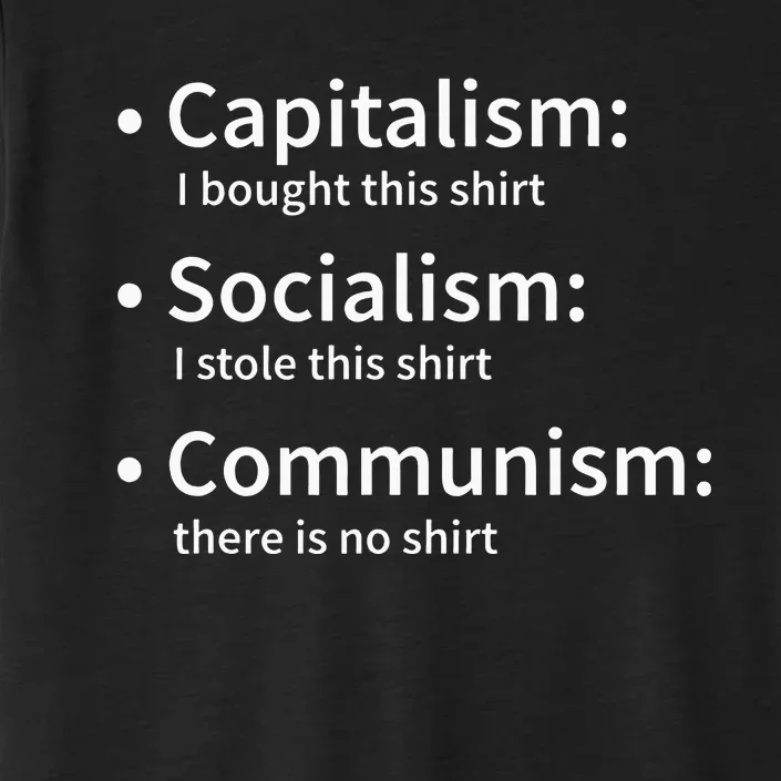 Capitalism Socialism Communism Libertarian Economics Freedom ChromaSoft Performance T-Shirt