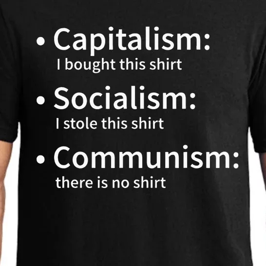 Capitalism Socialism Communism Libertarian Economics Freedom Pajama Set