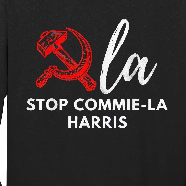 Commiela Stop Commiela Harris Stop Kamala Trump 2024 Long Sleeve Shirt