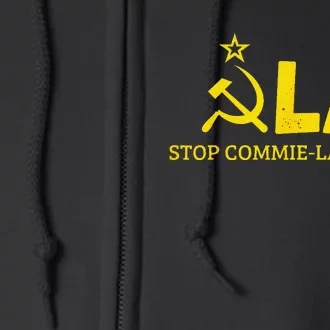 Commiela Stop Commiela Harris Stop Kamala Trump 2024 Full Zip Hoodie