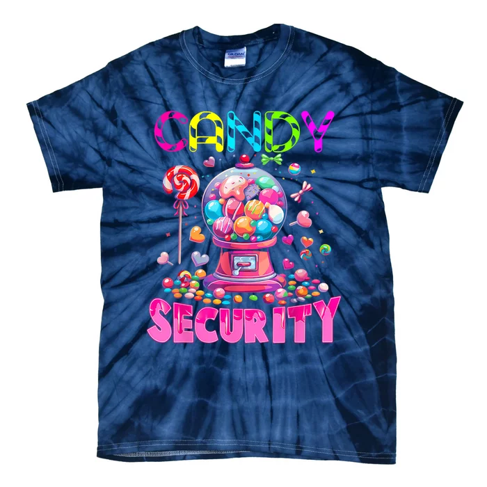 Candy Security Candyland Costume Teens Adult Tie-Dye T-Shirt