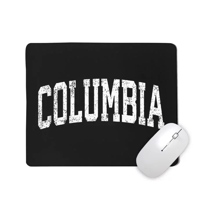 Columbia South Carolina SC Vintage Athletic Sports Mousepad