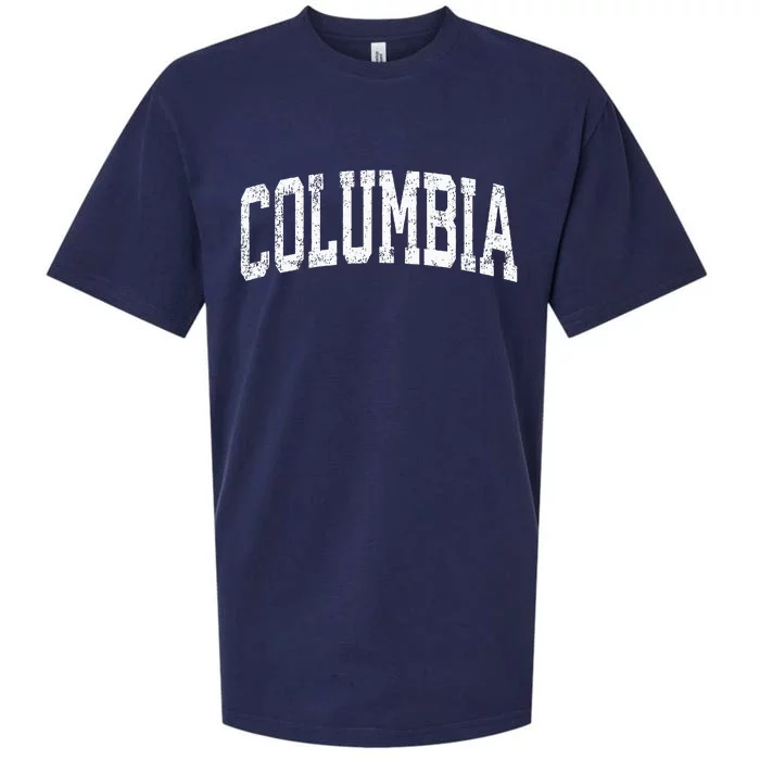 Columbia South Carolina SC Vintage Athletic Sports Sueded Cloud Jersey T-Shirt