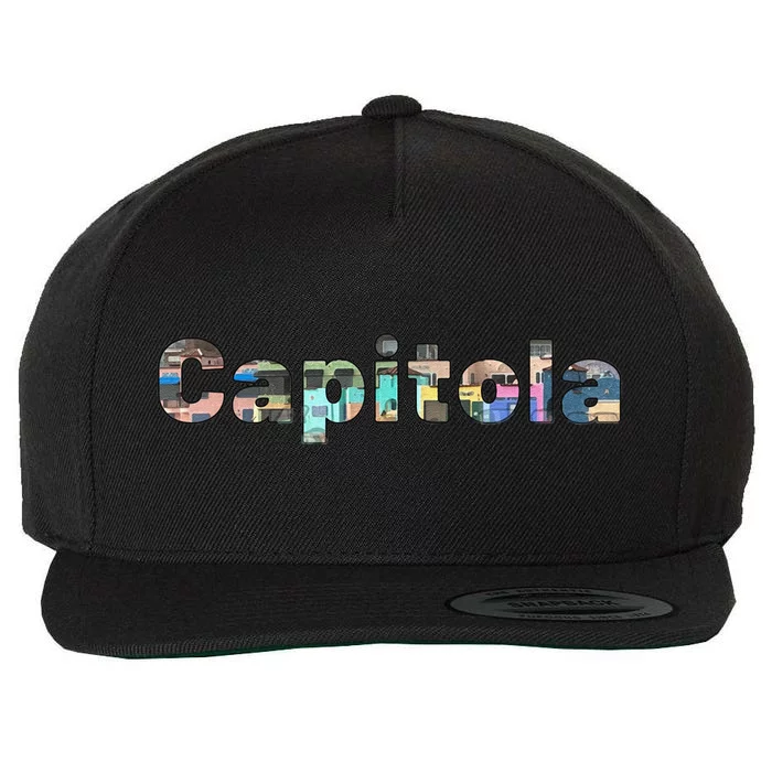 Capitola Sweat Wool Snapback Cap