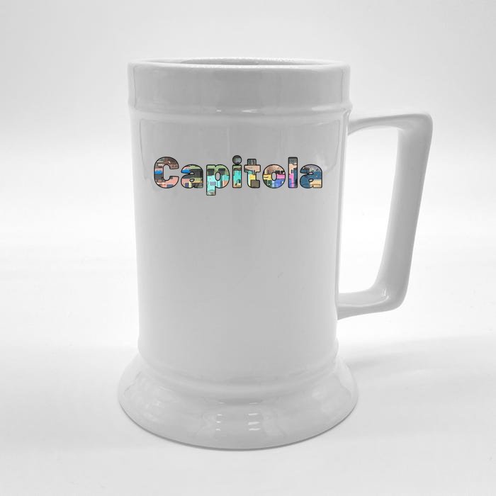 Capitola Sweat Front & Back Beer Stein