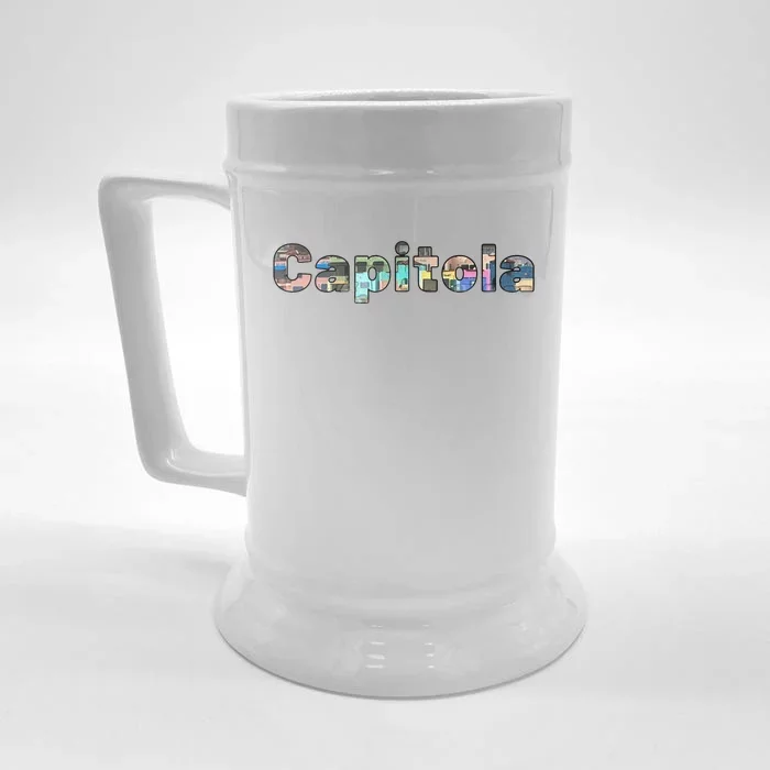 Capitola Sweat Front & Back Beer Stein