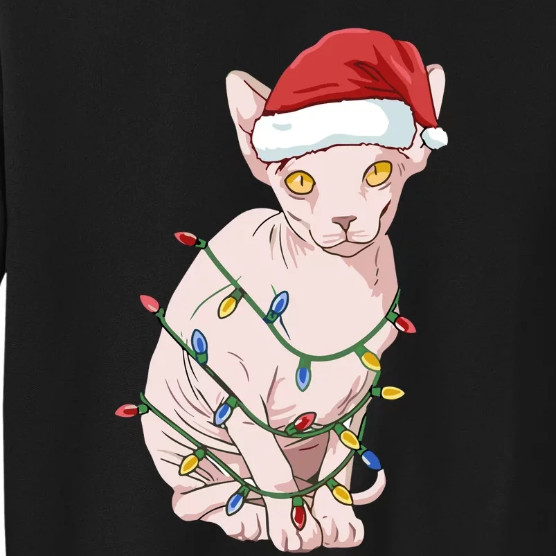 Christmas Sphynx Cat Tall Sweatshirt