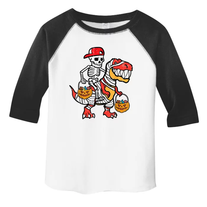 Cool Skeleton Cap Dino Mummy Halloween Great Gift Toddler Fine Jersey T-Shirt