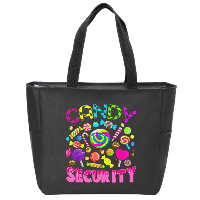 Candy Security Candyland Costume Gift Zip Tote Bag