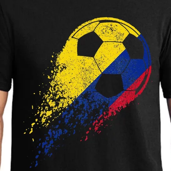 Colombia Soccer Colombian Flag Pride Soccer Player Pajama Set