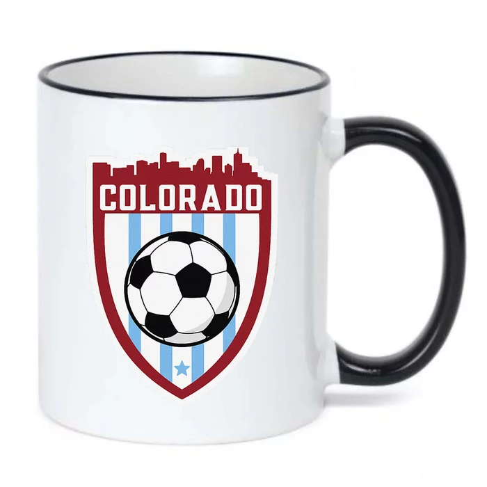 Colorado Soccer City Skyline Futbol Club Match Day Fan Black Color Changing Mug