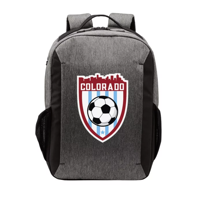 Colorado Soccer City Skyline Futbol Club Match Day Fan Vector Backpack