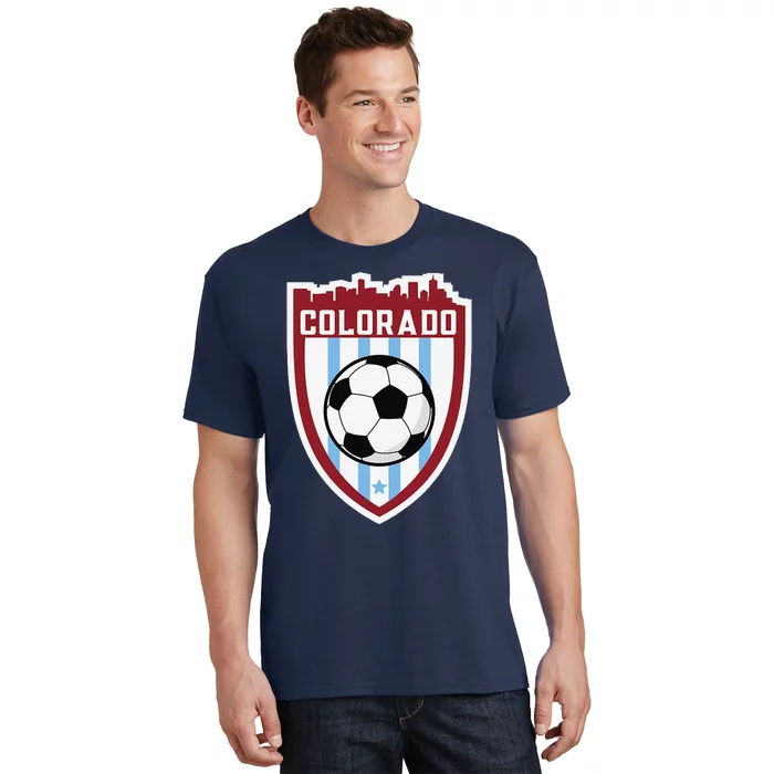 Colorado Soccer City Skyline Futbol Club Match Day Fan T-Shirt