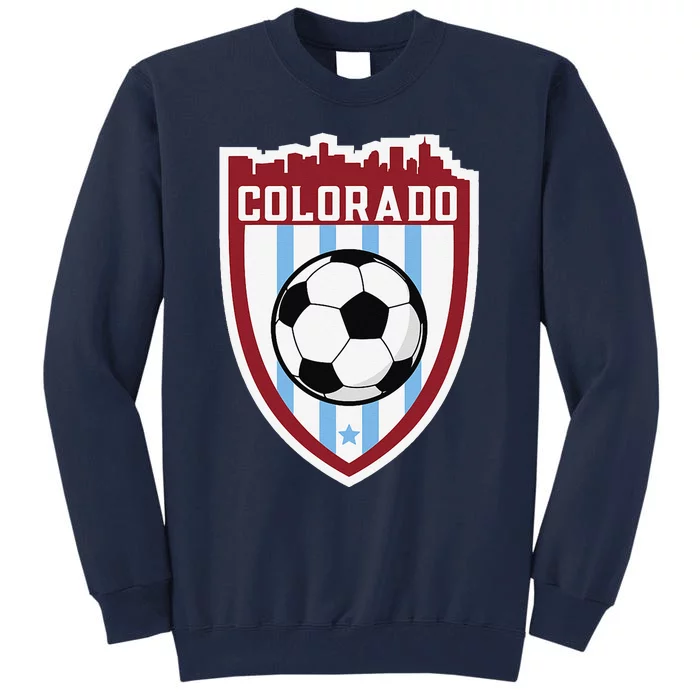 Colorado Soccer City Skyline Futbol Club Match Day Fan Tall Sweatshirt