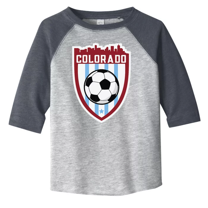 Colorado Soccer City Skyline Futbol Club Match Day Fan Toddler Fine Jersey T-Shirt