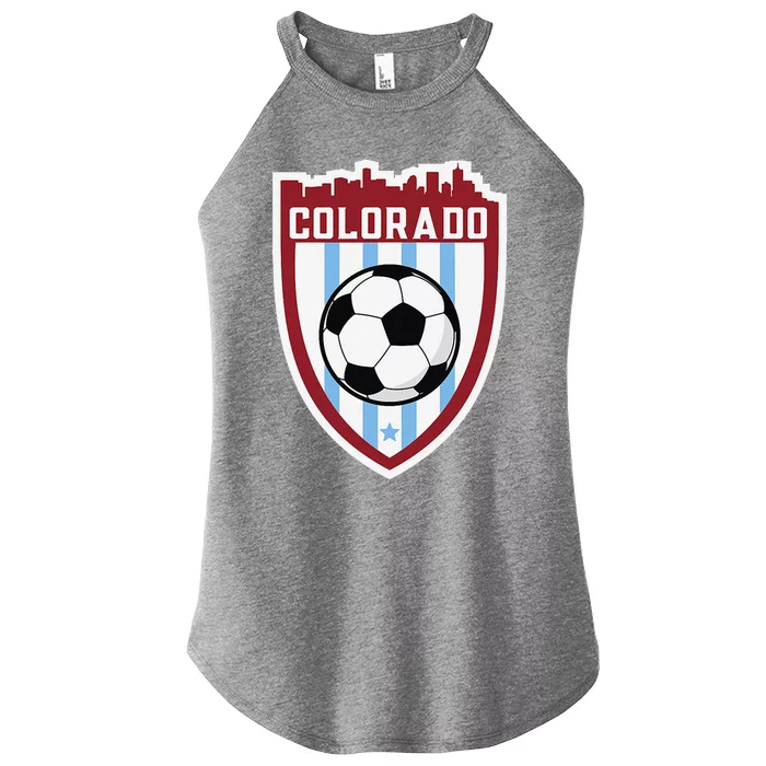 Colorado Soccer City Skyline Futbol Club Match Day Fan Women’s Perfect Tri Rocker Tank