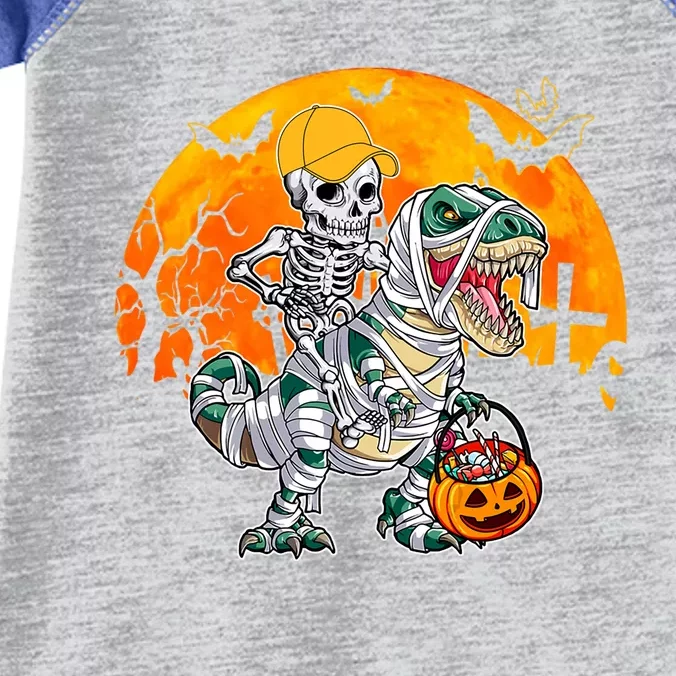 Cool Skeleton Cap Dino Mummy Halloween Gift Infant Baby Jersey Bodysuit