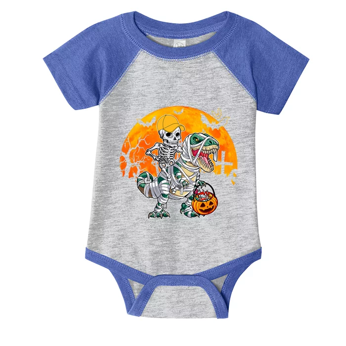 Cool Skeleton Cap Dino Mummy Halloween Gift Infant Baby Jersey Bodysuit