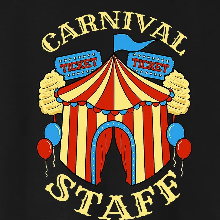 Carnival Staff Circus Event Security Ringmaster Lover Gift Women's Crop Top Tee