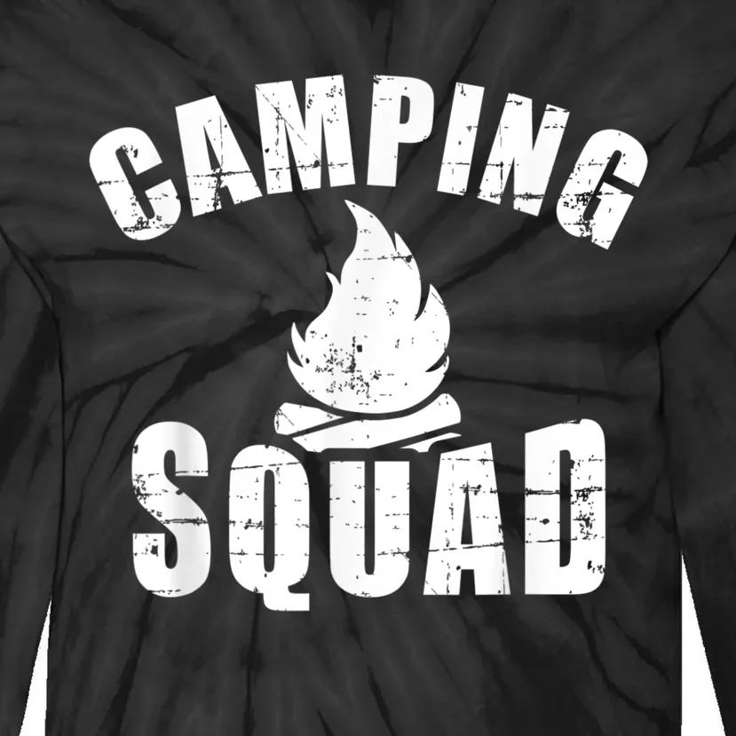 Camping Squad Tie-Dye Long Sleeve Shirt